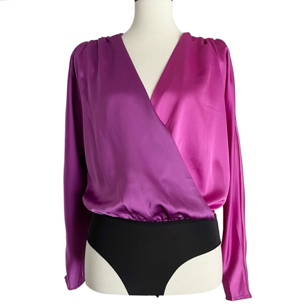 Strut & Bolt Two-Tone‎ Bodysuit Dark Light Purple Size Small - Picture 3 of 12